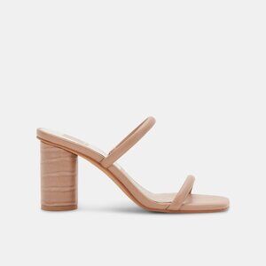 Leather Dolce Vita Noles Strappy Nude Heels